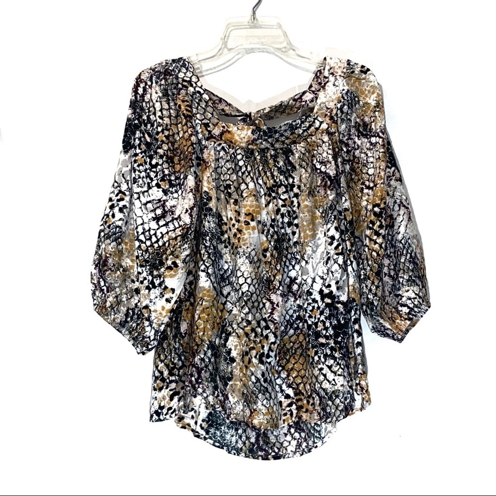 Savanna Jane Snake Print Top Small